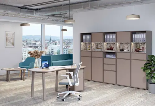 ERY H1231 L horní modul, levý, 2-výklop/nika, 770x1200x400, neutrální