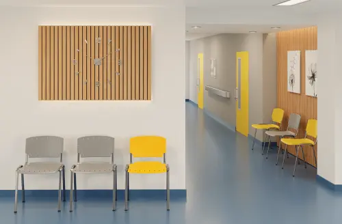 KLINT ST židle, plast žlutý