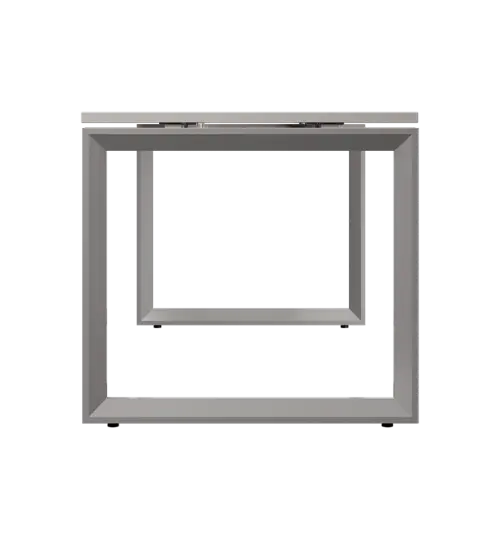 SET-O 368 stůl kancelářský, kovová podnož stříbrná + kontejner pojízdný, 3-zásuvkový, šedá