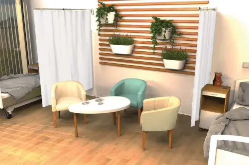 ZT - 01 zástěna teleskopická vč. závěsu, závěs bílý