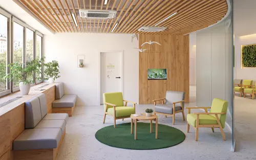 DOROTY křeslo čalouněné, kostra buk, látka zelený melír