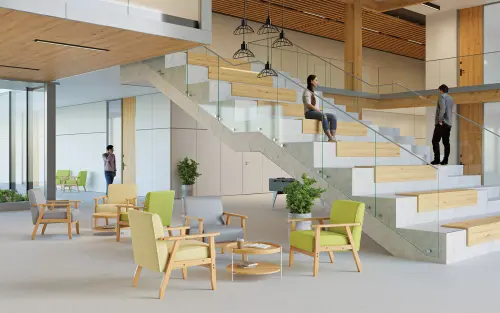 DOROTY křeslo čalouněné, kostra buk, koženka šedá