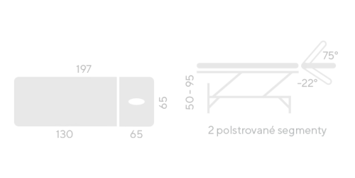 ZLE - 02 lehátko elektricky stavitelné, koženka zelená