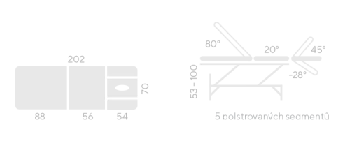 FYZIO 700 lehátko elektricky stavitelné s područkami, koženka zelená
