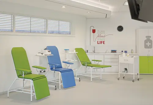 OZC - 14 křeslo odběrové, šedá