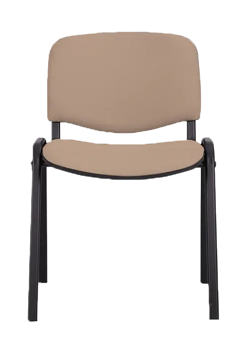 ANCONA N židle konferenční, kostra černá, látka béžová