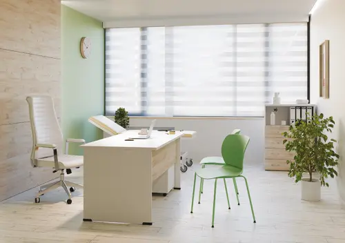 LEILA, židle plastová, curry