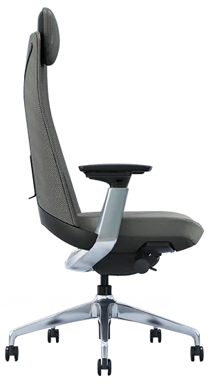 CALIMERA, židle kancelářská, kříž ALU, šedá