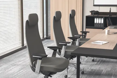 CALIMERA, židle kancelářská, kříž ALU, šedá