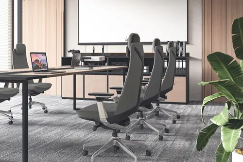 CALIMERA, židle kancelářská, kříž ALU, šedá