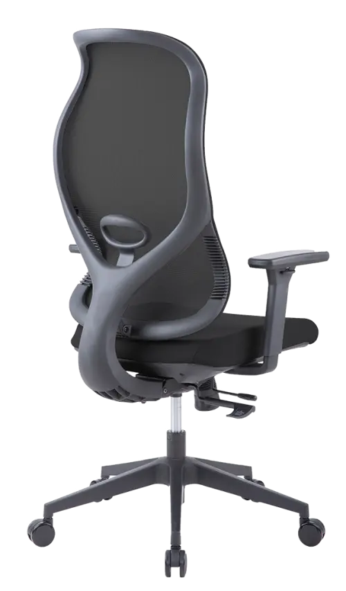 WAVE - židle kancelářská, kříž černý, černá