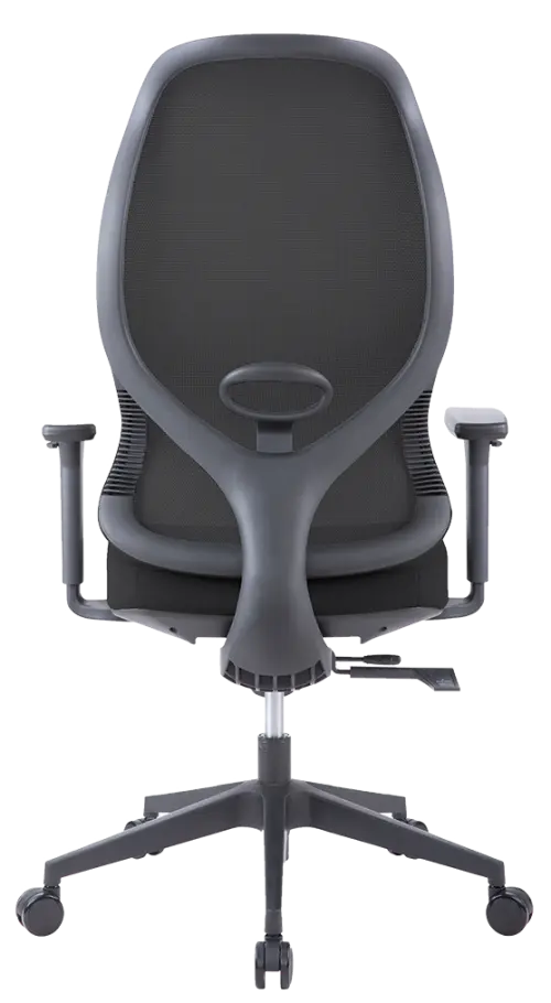 WAVE - židle kancelářská, kříž černý, šedá