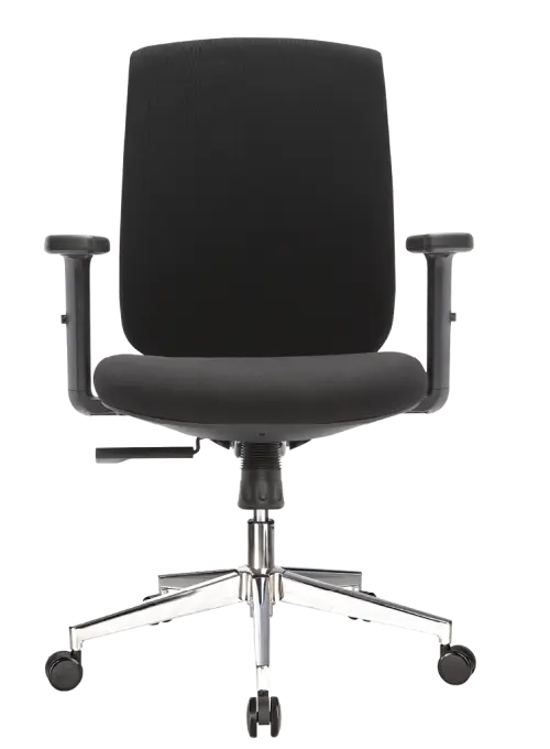 ESTER - židle kancelářská, kříž chrom, černá