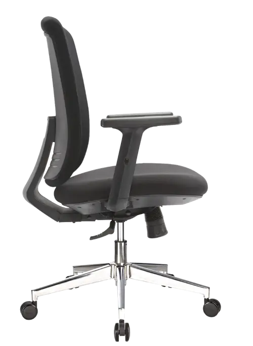 ESTER - židle kancelářská, kříž chrom, černá