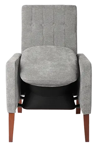 LIFT SENIOR 95, křeslo se zvedacím mechanismem sedáku, šedá látka