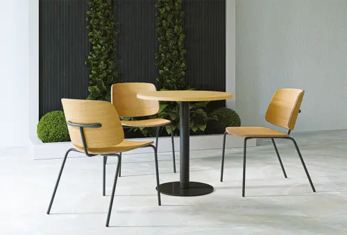 PURITY, židle, kostra černá, dub