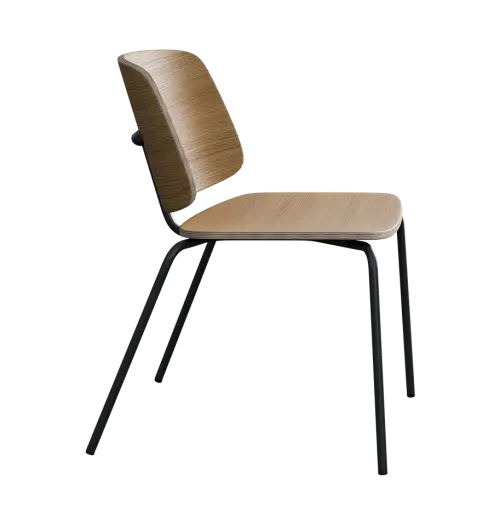 PURITY, židle, kostra černá, dub