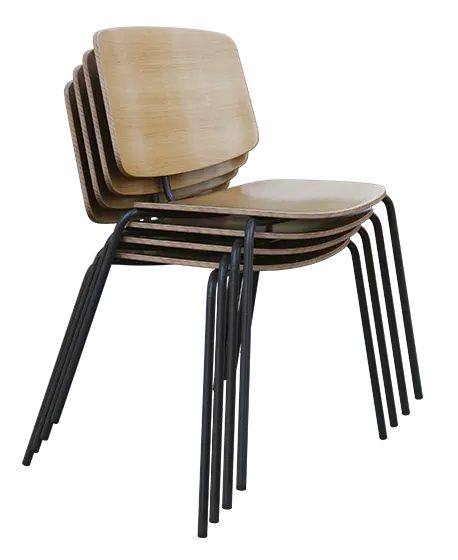PURITY, židle, kostra černá, dub