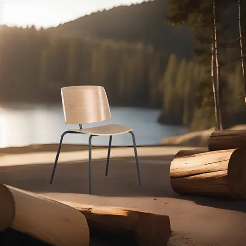 PURITY, židle, kostra černá, dub