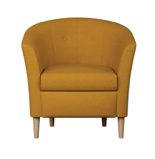 CHARLOTTE 1, křeslo, látka žluto-zlatá