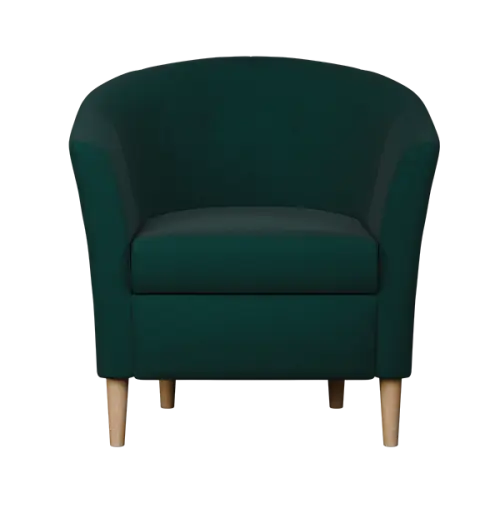 CHARLOTTE 1, křeslo, látka zelená