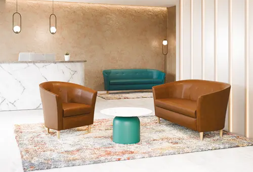 CHARLOTTE 1, křeslo, koženka béžová