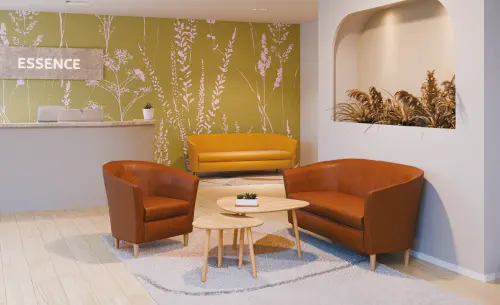 CHARLOTTE 1, křeslo, broušená látka latté