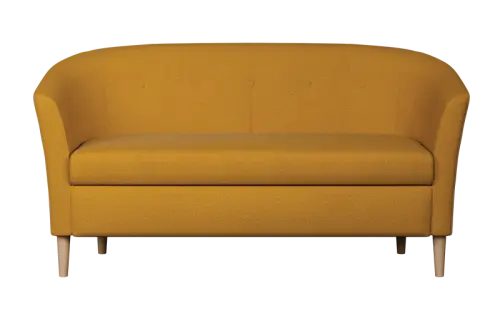 CHARLOTTE 2, dvojkřeslo, látka žluto-zlatá