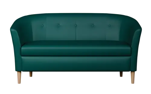 CHARLOTTE 2, dvojkřeslo, koženka petrolejová