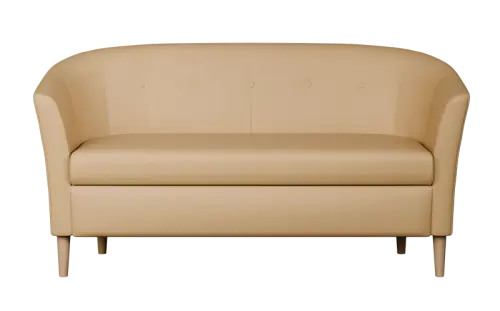 CHARLOTTE 2, dvojkřeslo, koženka béžová