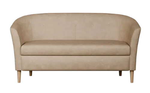 CHARLOTTE 2, dvojkřeslo, broušená látka latté