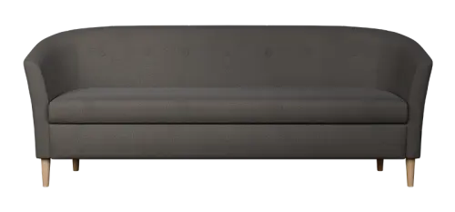 CHARLOTTE 3, trojkřeslo, látka šedá