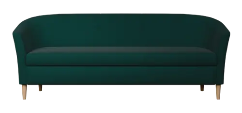 CHARLOTTE 3, trojkřeslo, látka zelená