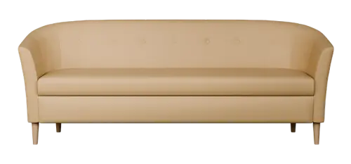 CHARLOTTE 3, trojkřeslo, koženka béžová