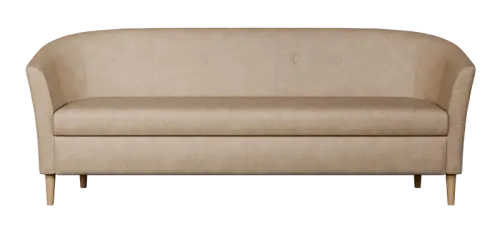 CHARLOTTE 3, trojkřeslo, broušená látka latté