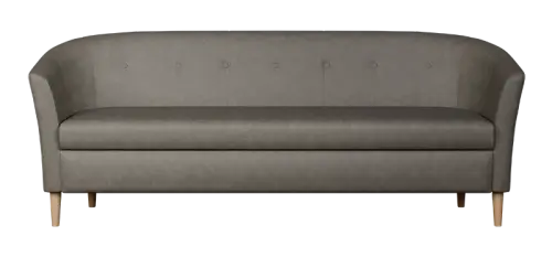 CHARLOTTE 3, trojkřeslo, broušená látka šedá