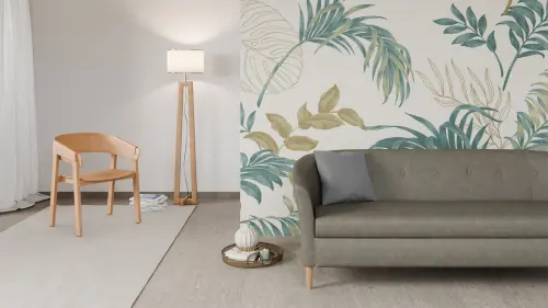 CHARLOTTE 3, trojkřeslo, broušená látka šedá