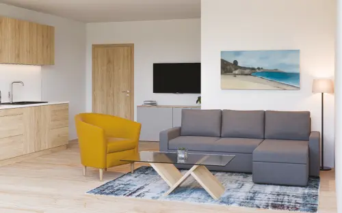 REGINA, rohová pohovka, koženka šedá