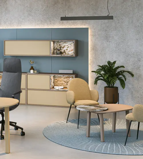 TEDDY, konferenční křeslo, kovové nohy černé, buklé, krémová