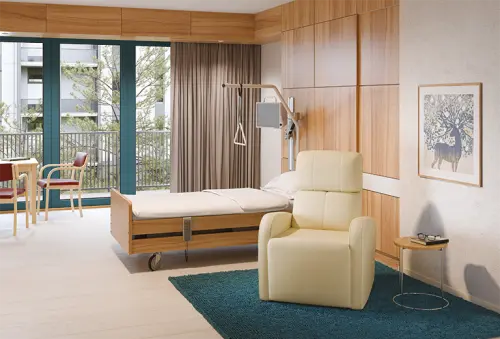 DALLAS - polohovací křeslo, ekologická kůže šedá