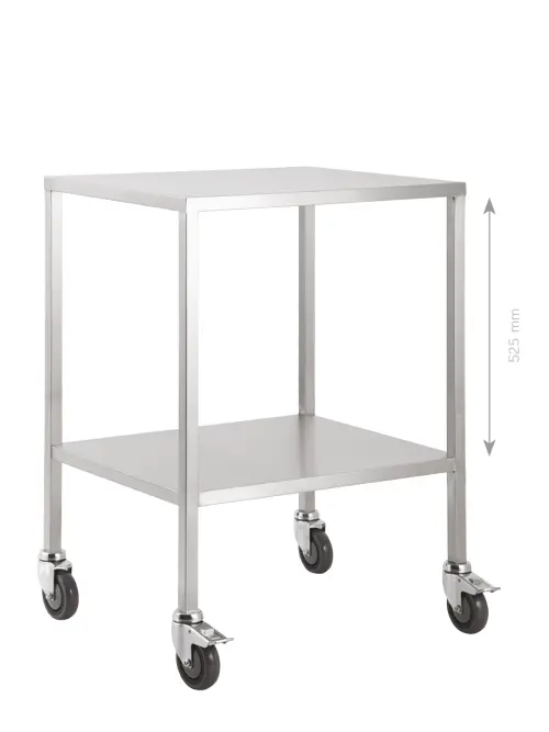 MEDICART 01, instrumentační vozík, 600x490x900 mm, nerez