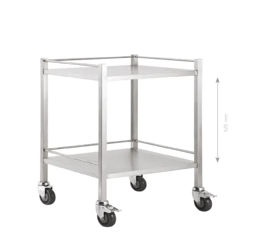 MEDICART 23, instrumentační vozík, 750x490x900 mm, nerez