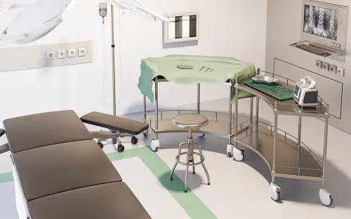 MEDICART 61, instrumentační vozík,1200x450x920 mm, nerez