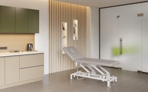 ZLE - 02 lehátko elektricky stavitelné, koženka žlutá