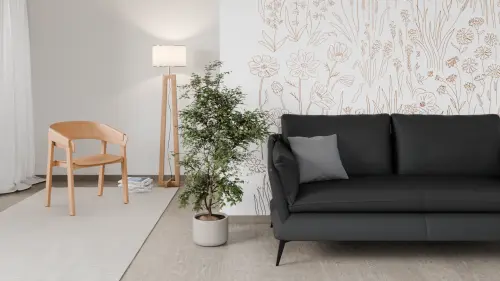 STROMBOLI - 2, 2-sed, ekokůže tmavě šedá