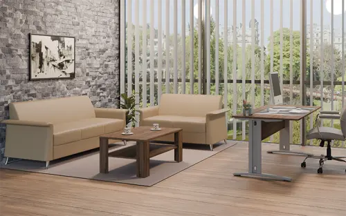 SERAPHINA - 3, 3-sed, ekokůže krémová