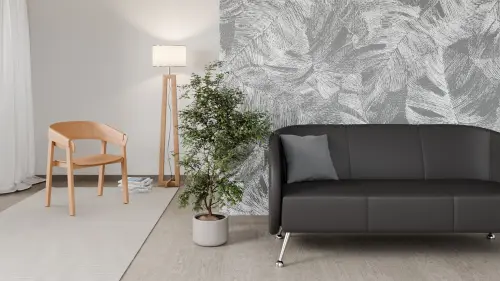 PANTHEON - 3, 3-sed, ekokůže tmavě šedá