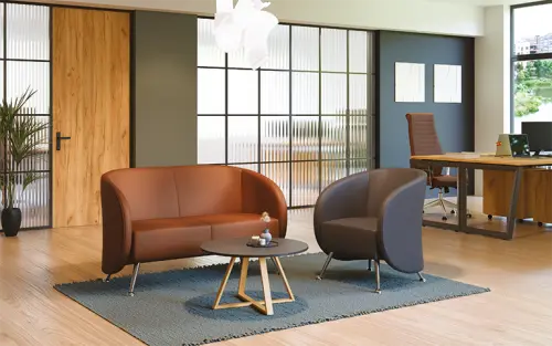 PANTHEON - 1, křeslo, ekokůže zelená