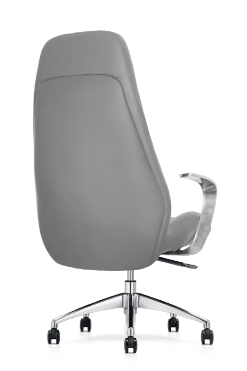 STEVE, křeslo kancelářské, šedá kůže