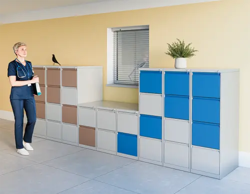 JP - 402 PR kartotéka 2-zásuvková, 731x390x620 mm, šedá